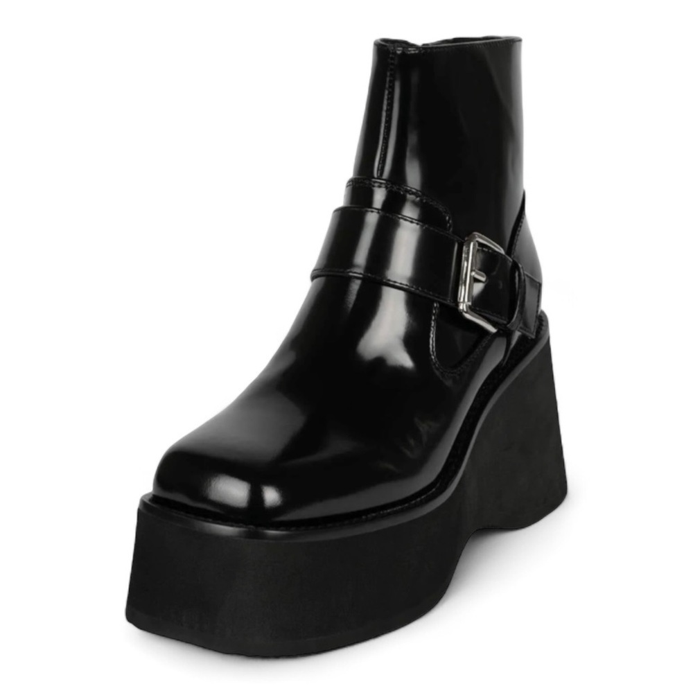 Jeffrey Campbell Wallie Chunky Platform Boots Shoes - Picture 2 of 13